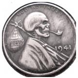 NON SILVER SKULL COIN