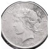 1923 PEACE DOLLAR XF