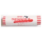 GEM BU RED BANK ROLL OF 2025 PENNIES