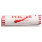 GEM BU RED BANK ROLL OF 2025 PENNIES