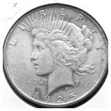 1925 PEACE DOLLAR XF