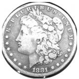 1881 S MORGAN DOLLAR VF