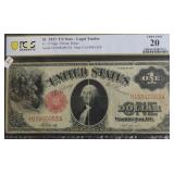1917 PCGS VF20 1 $ US LEGAL TENDER