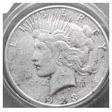 1923 S PEACE DOLLAR VF