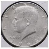 1964 D CHOICE BU KENNEDY HALF DOLLAR
