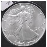 1986 GEM BU SILVER EAGLE