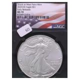 2025 W NGC MS70 SILVER EAGLE