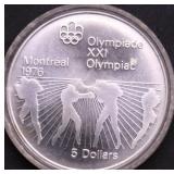 1976 CANADA SILVER 5 DOLLARS GEM