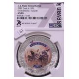2022 NGC MS70 COOK ISLANDS 1 OZ .999 SILVER