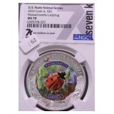 2022 NGC MS70 COOK ISLANDS 1 OZ .999 SILVER
