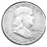 1960 FRANKLIN HALF DOLLAR XF