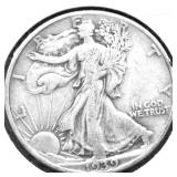 1939 WALKING  HALF DOLLAR VF