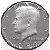 1981 S PROOF KENNEDY HALF DOLLAR