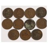 10 INDIAN HEAD CENTS