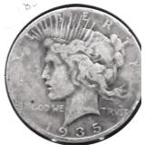 1935 PEACE DOLLAR F