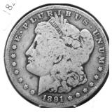 1891 S MORGAN DOLLAR G