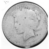 1923 PEACE DOLLAR AG