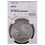 1923 NGC MS62 PEACE DOLLAR