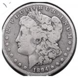 1894 O MORGAN DOLLAR VG