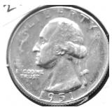 1951 PROOF WASHINGTON QUARTER