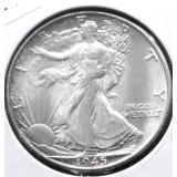 1945 CHOICE BU WALKING HALF DOLLAR
