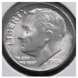 1946 D GEM BU ROOSEVELT DIME