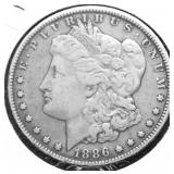 1886 O MORGAN DOLLAR VF