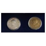 1995 POPE PAUL 2 MEDAL W BOX PAPERS
