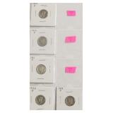 5 MERCURY DIMES