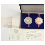 5 OZ .999 SILVER BICENTENNIAL W BRONZE MEDAL BOZ P