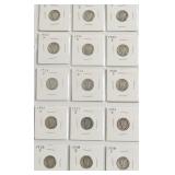 15 MERCURY DIMES