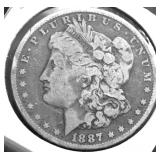1887 MORGAN DOLLAR VF