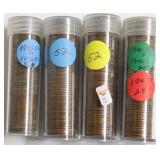 4 ROLLS WHEAT CENTS