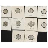 10 SILVER DIMES
