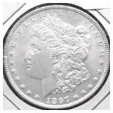 1897 GEM BU MORGAN DOLLAR