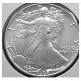 1988 GEM BU SILVER EAGLE
