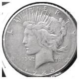 1923 S PEACE DOLLAR VF