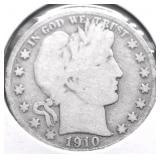 1910 BARBER HALF DOLLAR G