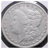1901 O MORGAN DOLLAR VG