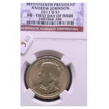 NGC GEM BU PRESIDENT DOLLAR