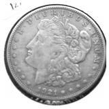 1921 S MORGAN DOLLAR XF