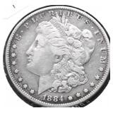 1884 MORGAN DOLLAR F
