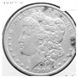 1900 O MORGAN DOLLAR VF