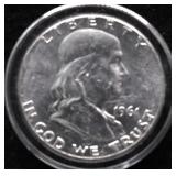1961 CHOICE BU FRANKLIN HALF DOLLAR
