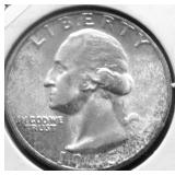 1945 S GEM BU WASHINGTON QUARTER