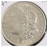 1921 MORGAN DOLLAR AU