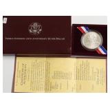 THOMAS JEFFERSON SILVER DOLLAR W BOX PAPERS