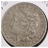 1896 O MORGAN DOLLAR VF