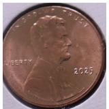 2025 GEM BU LINCOLN CENT