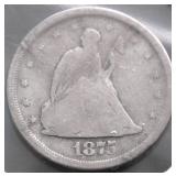 1875 S 20 CENT PIECE VG